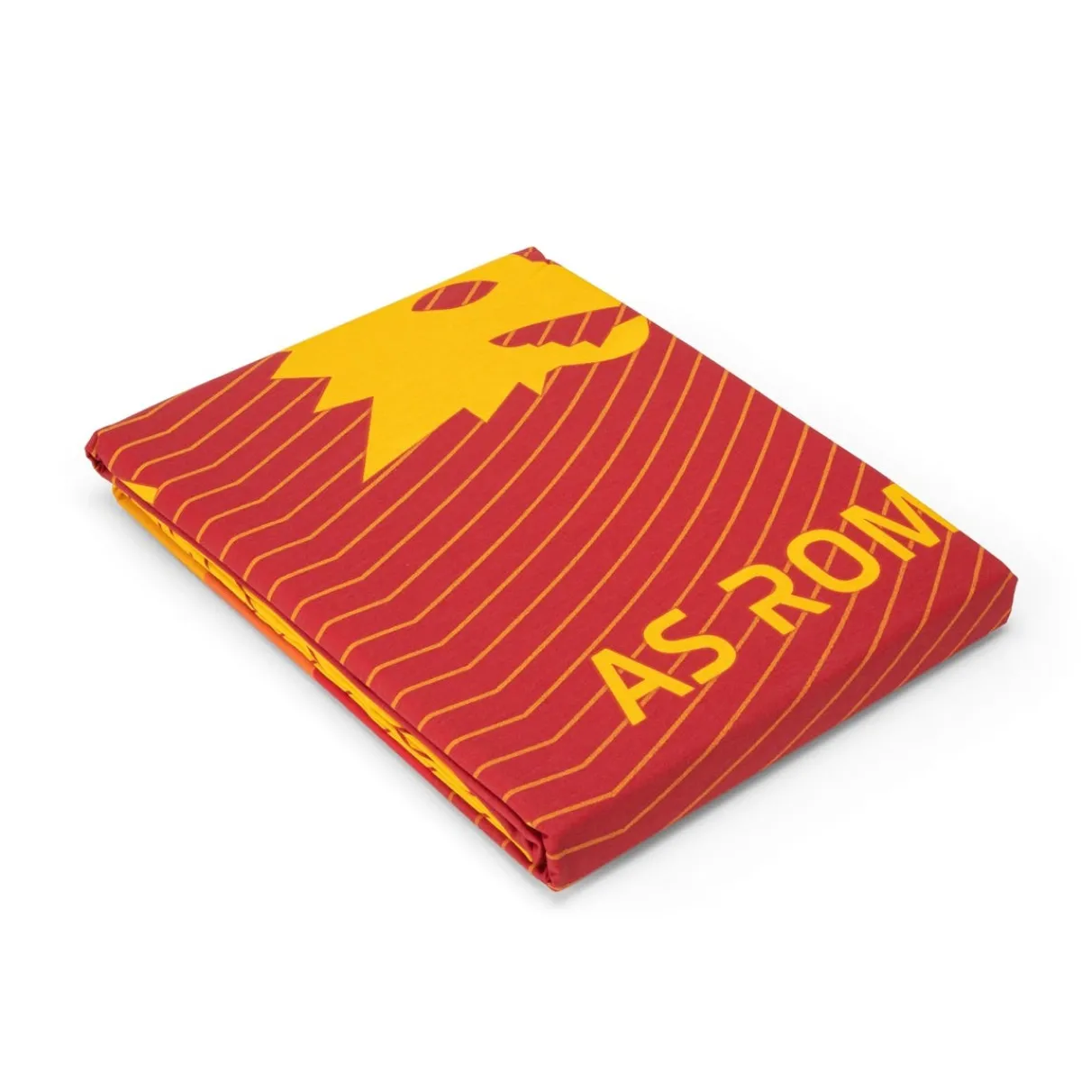 AS Roma Completo da letto ad 1 piazza, set lenzuola e federa con logo lupetto – giallo-rosso< Camera Da Letto