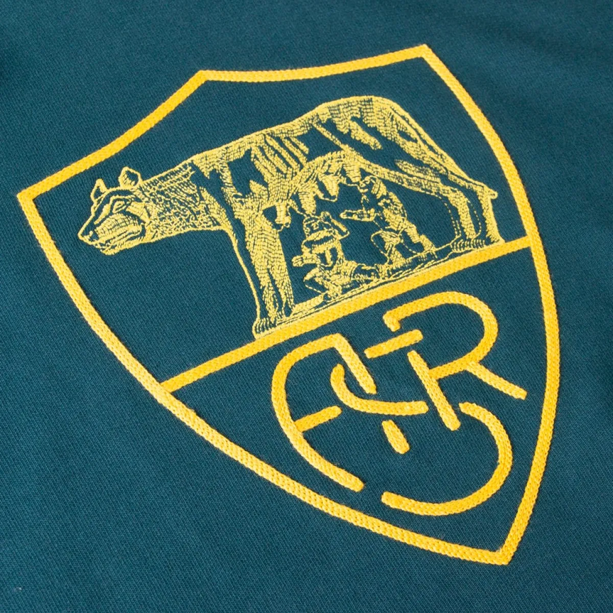 AS Roma Felpa con cappuccio Heritage , Adulto, Verde<Uomo Felpe