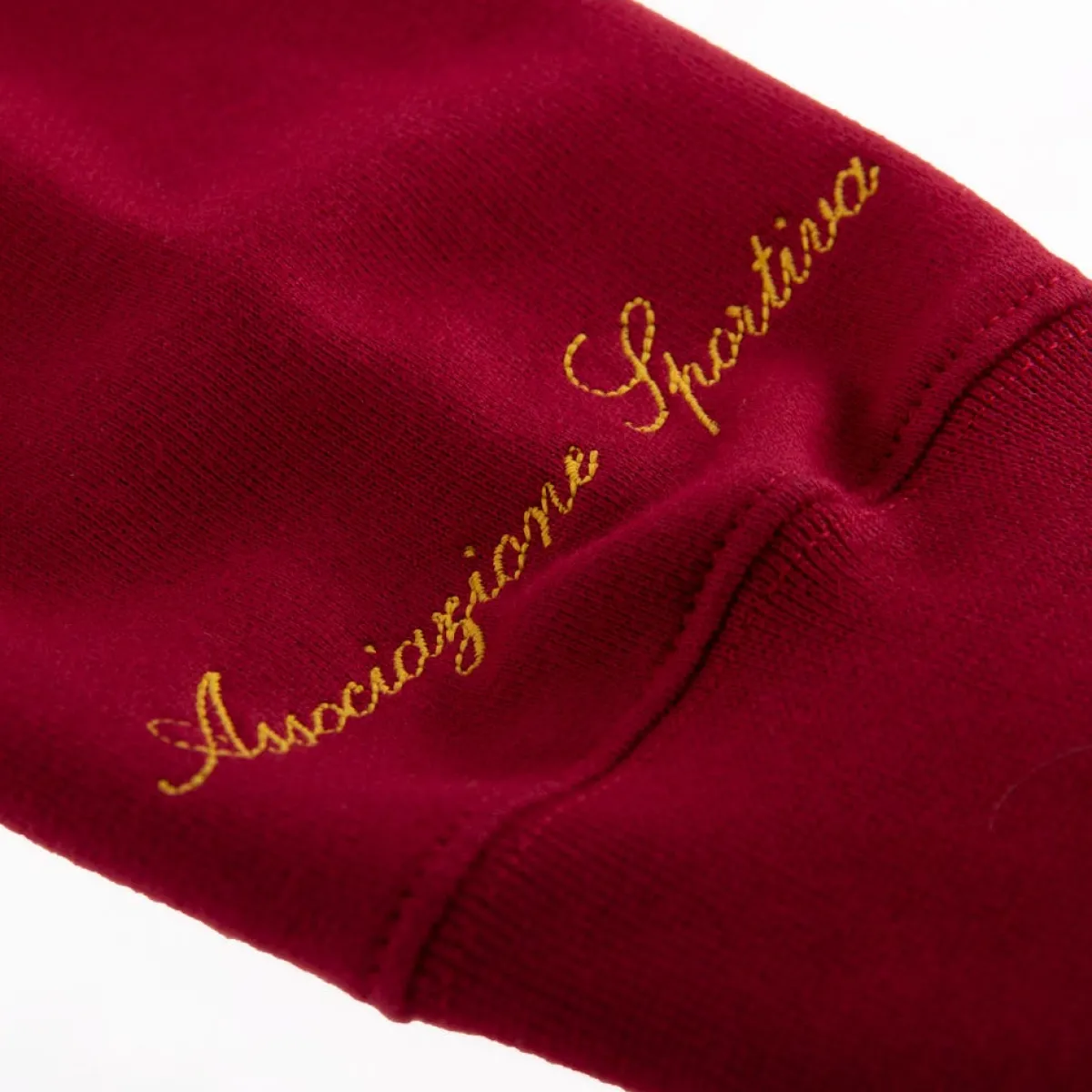 AS Roma Felpa con cappuccio logo Crest Heritage Collection, Uomo, Rossa<Uomo Felpe