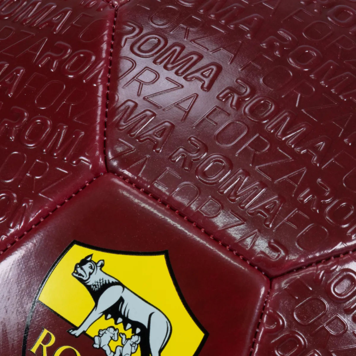 AS Roma Pallone con pattern Forza Roma in rilevo, taglia 5< Palloni