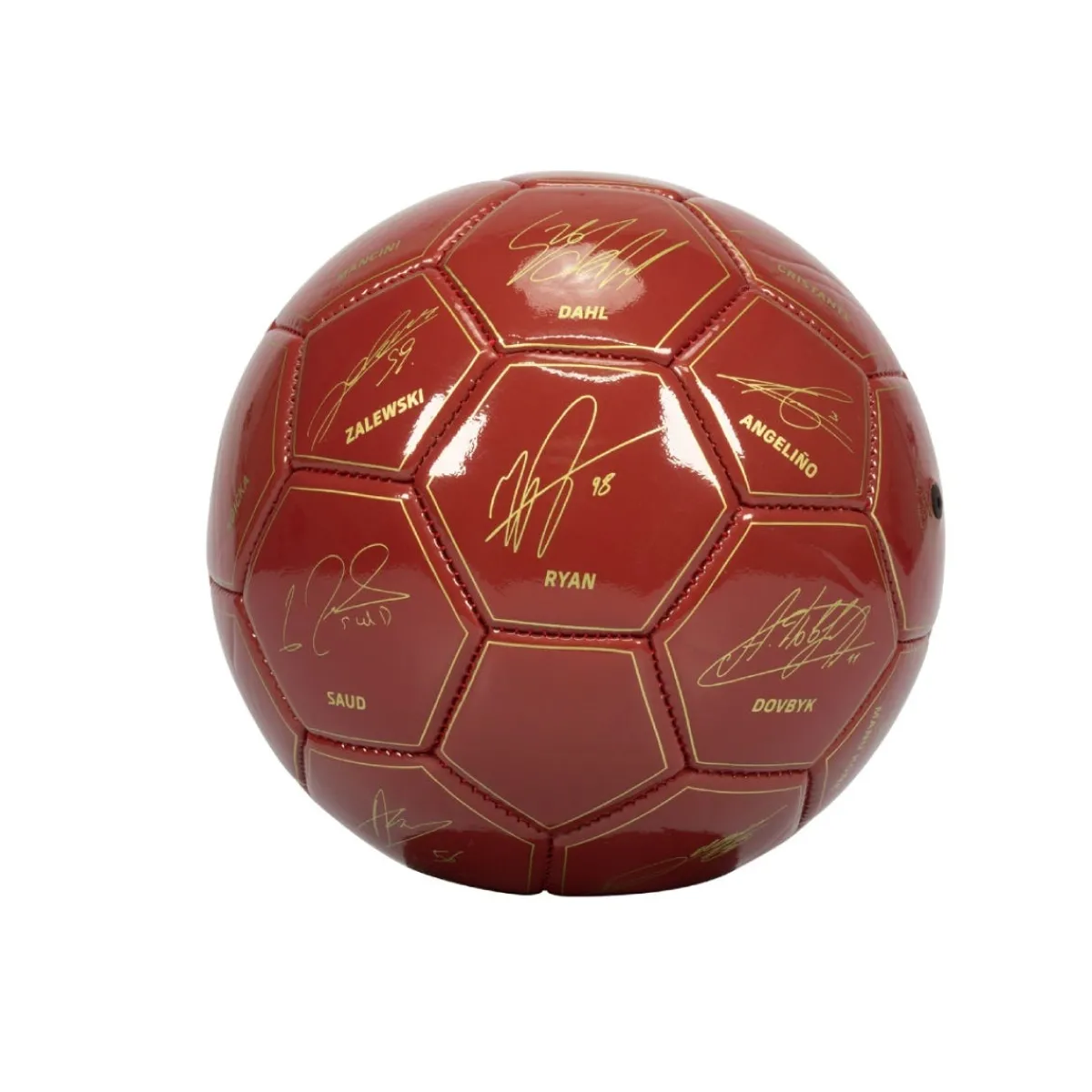 AS Roma Pallone da calcio con autografi calciatori 2024/25, Taglia 1< Palloni
