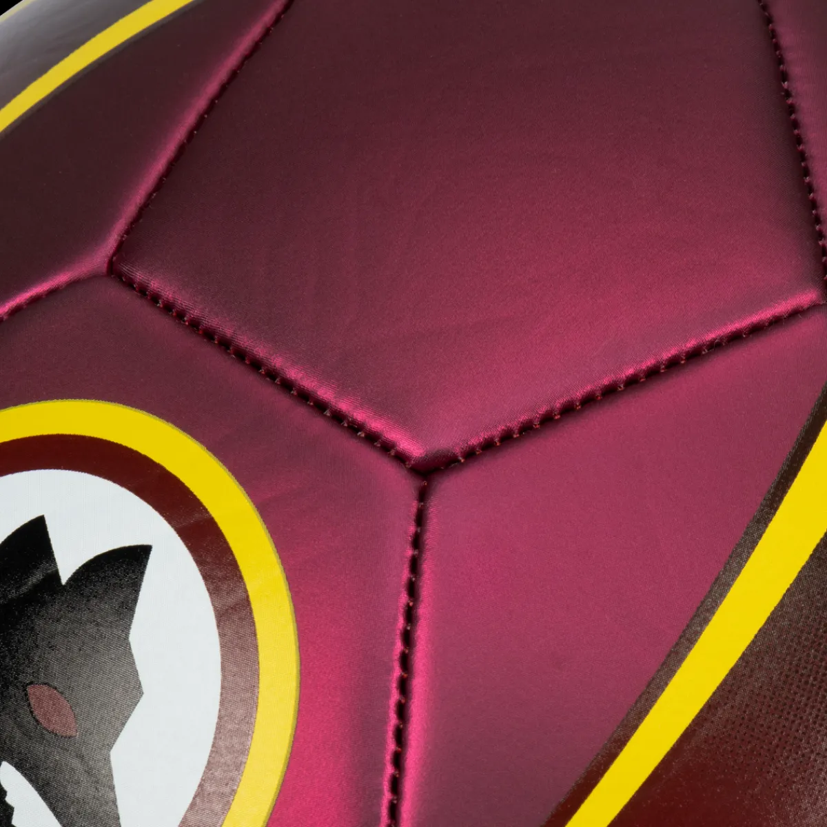 AS Roma Pallone da calcio finitura metallizata e Logo Lupo, Taglia 5< Palloni