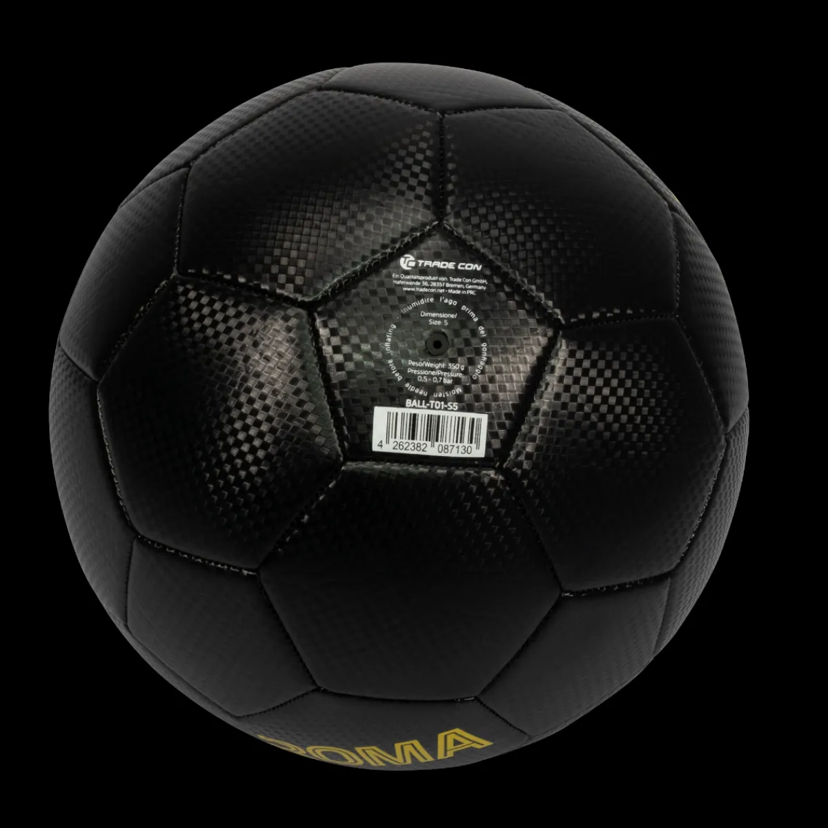 AS Roma Pallone da calcio Trama Carbonio, Taglia 5< Palloni