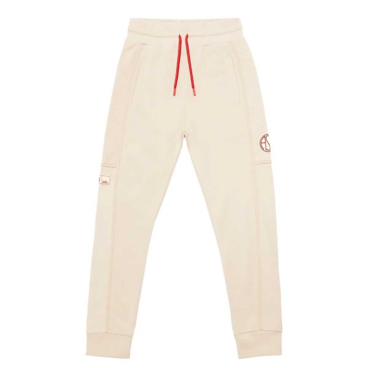 AS Roma Pantaloni jogger logo ASR, Donna, Crema<Donna Tute E Pantaloni