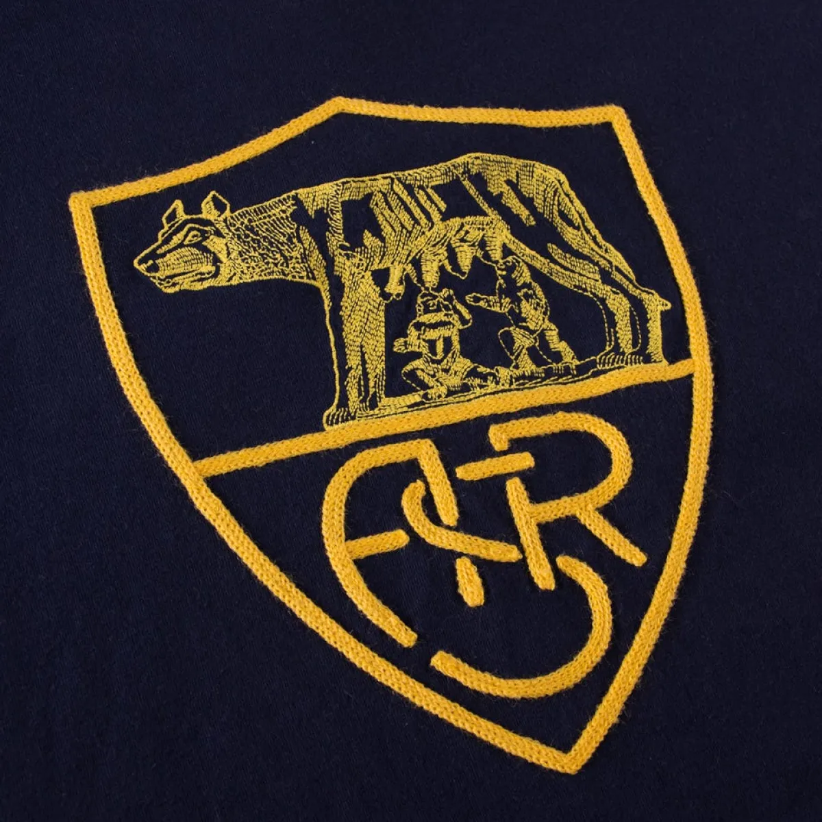 AS Roma T-shirt Heritage logo Crest, Uomo, Blu<Uomo T-shirts E Polo