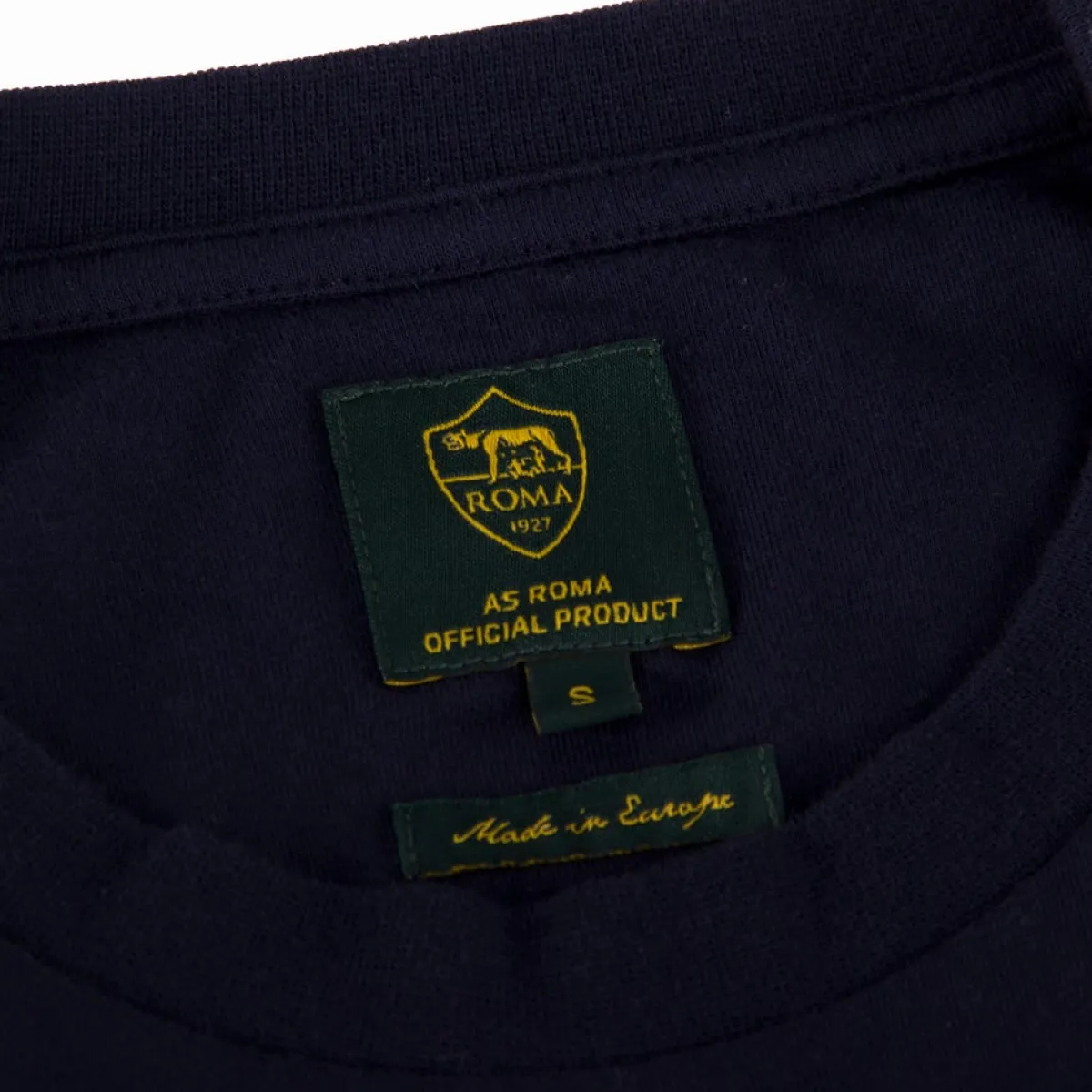 AS Roma T-shirt Heritage logo Crest, Uomo, Blu<Uomo T-shirts E Polo